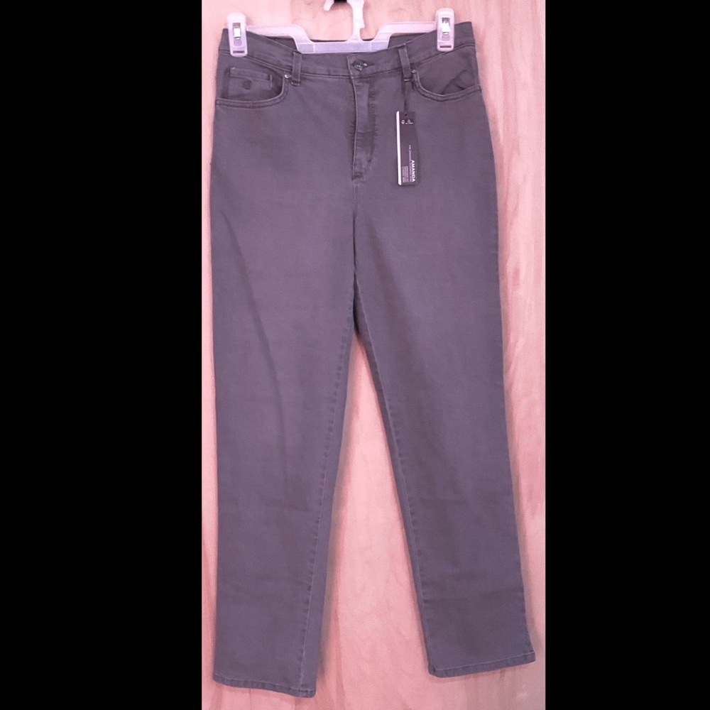 Gloria Vanderbilt Amanda Gray Black Classic Fit Jeans - NWT